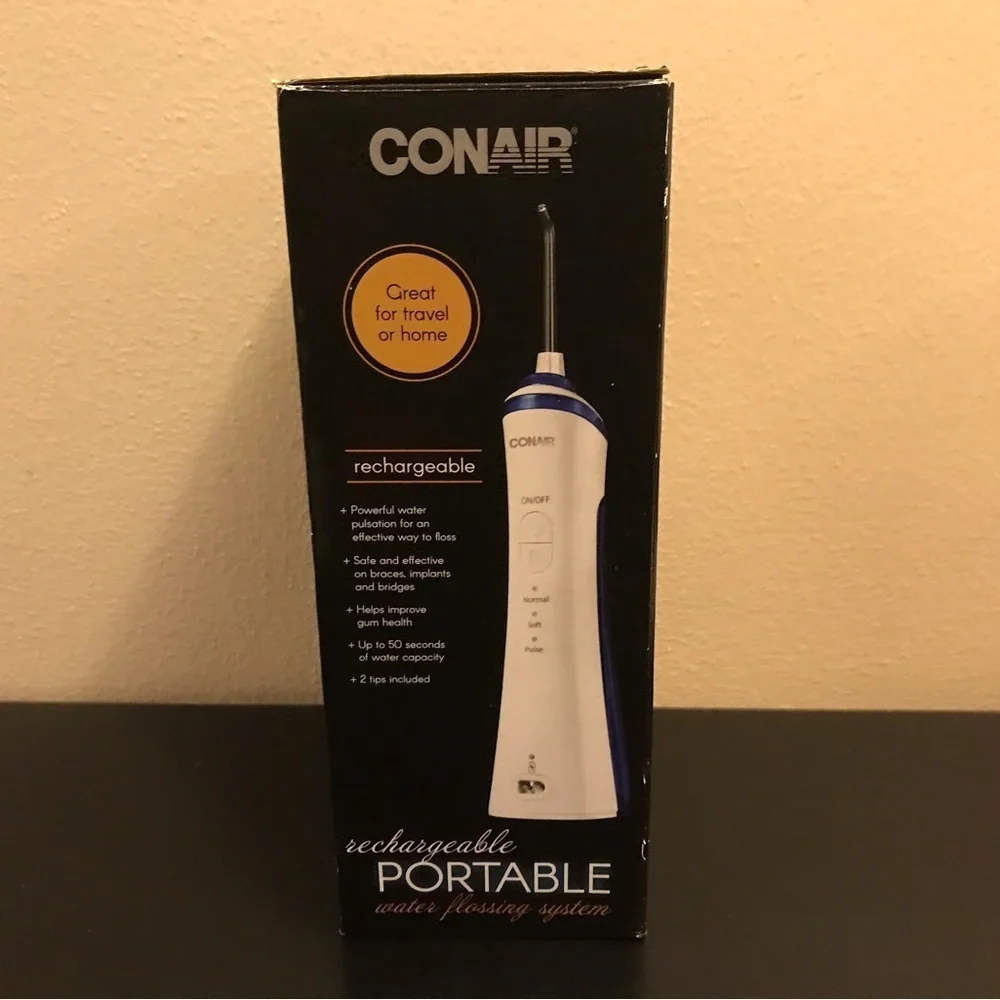 Conair Rechargeable Portable Water Flossing System.